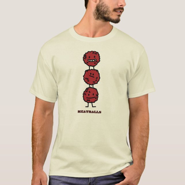 Lycklig T-ben steak T-shirt (Framsida)