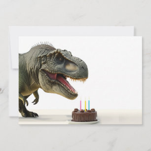 Lycklig T-Rex-födelsedagen Julkort