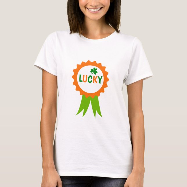 lycklig t shirt (Framsida)