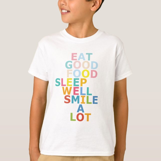 Lycklig T Shirt (Framsida)