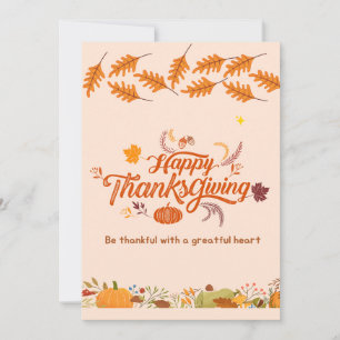 Lycklig Tack ge dagen, Thanksgiving firande Meddelande