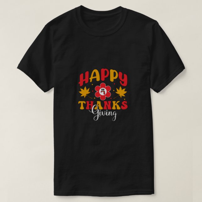 lycklig tack ge t shirt (Design framsida)