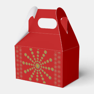 Lycklig tack: Red Polka-punktdesign Presentaskar