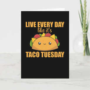 Lycklig Taco Tisdag - mexikanska livsmedel Kort