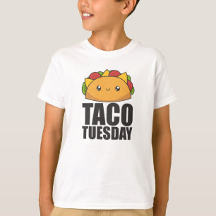 Lycklig Taco Tisdag - mexikanska livsmedel T Shirt