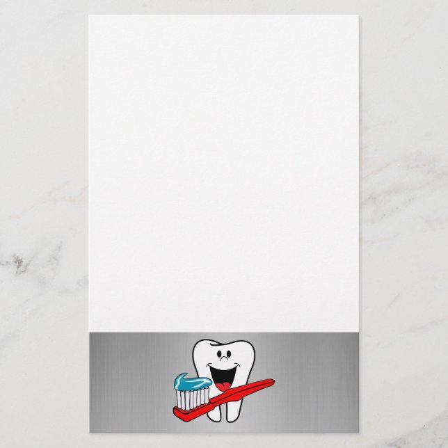 Lycklig tand brevpapper (Framsida)