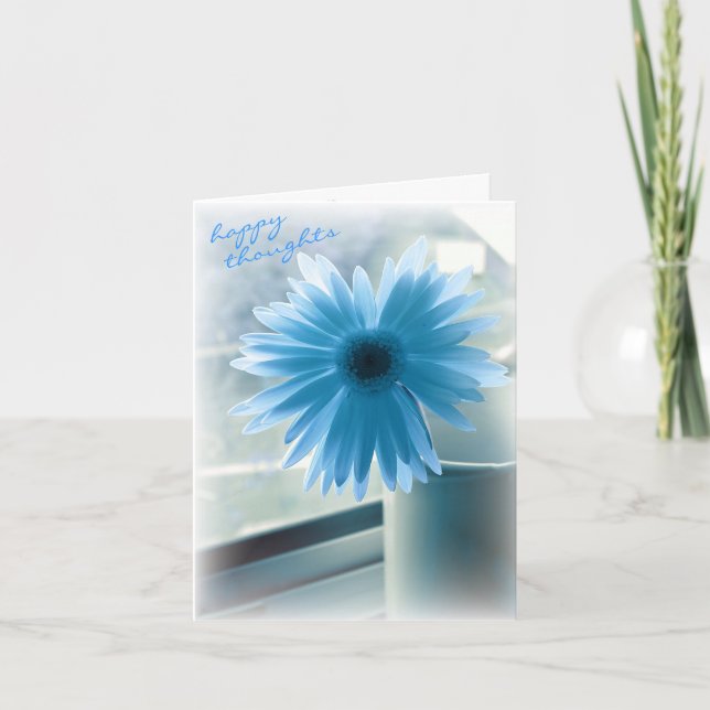 Lycklig Tankar för din födelsedag Kort (Framsida)