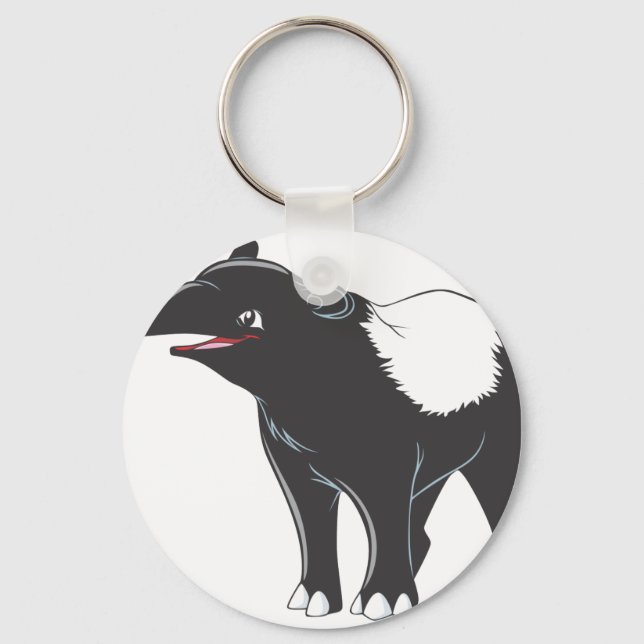 Lycklig Tapir Nyckelring (Framsida)