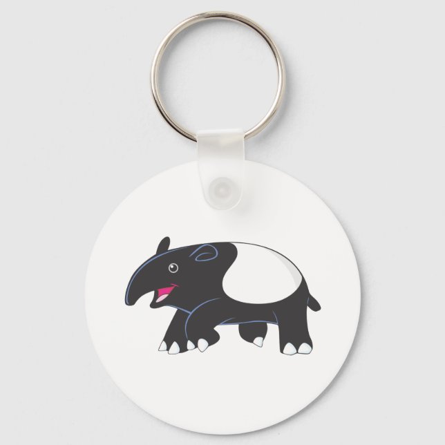 Lycklig Tapir Nyckelring (Framsida)