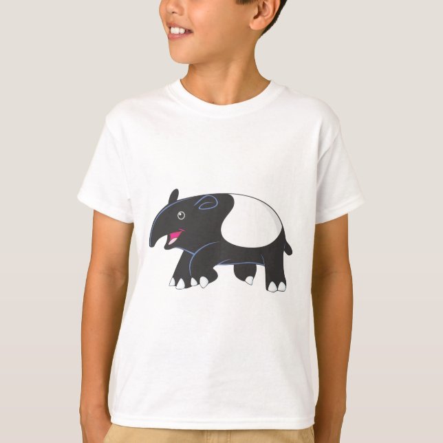 Lycklig Tapir T-shirt (Framsida)