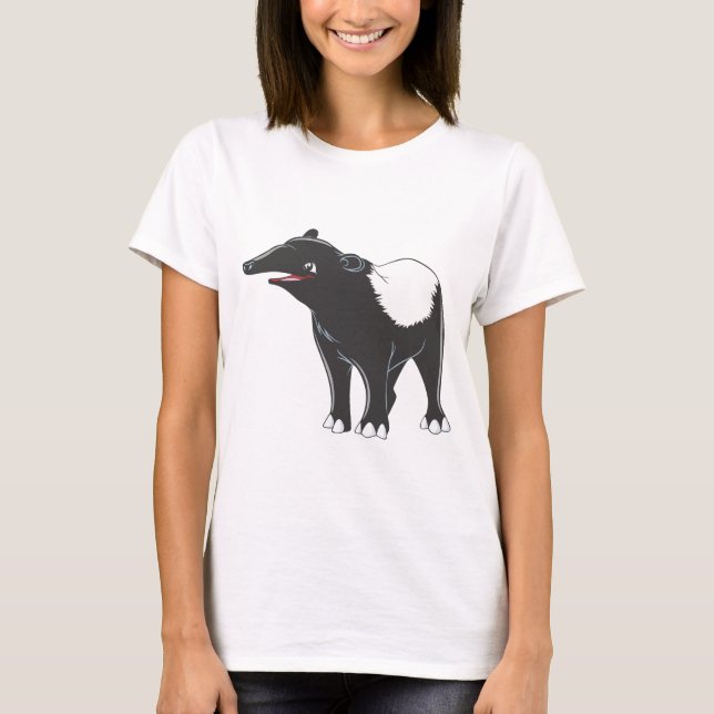Lycklig Tapir Tee Shirt (Framsida)