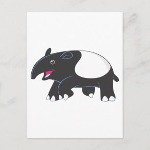 Lycklig Tapir Vykort