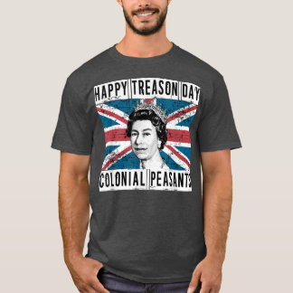 Lycklig Tason Day British 4:e juli T Shirt