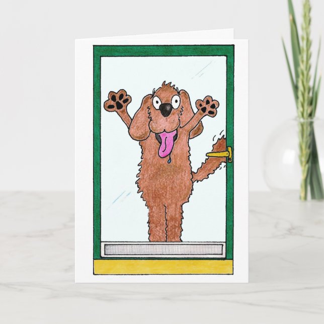 Lycklig Tass Tass-dag Kort (Framsida)