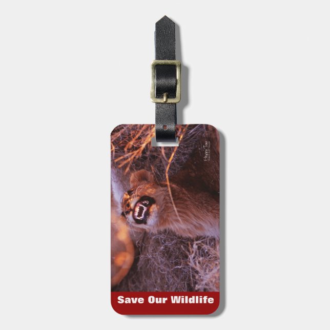 Lycklig Tau Bagagebricka (Vertikal Framsida)