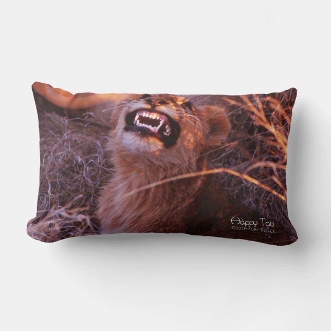 Lycklig Tau Lumbarkudde (Framsida)