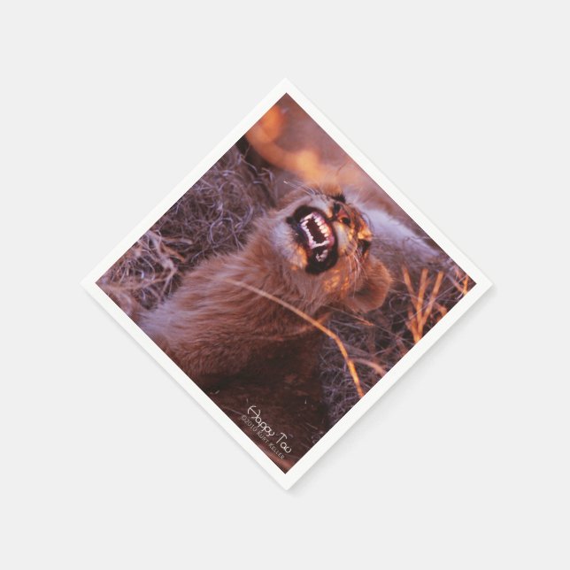 Lycklig Tau Pappersservett (Hörn)