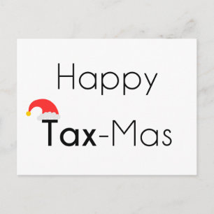 Lycklig TaxMas Helg Vykort