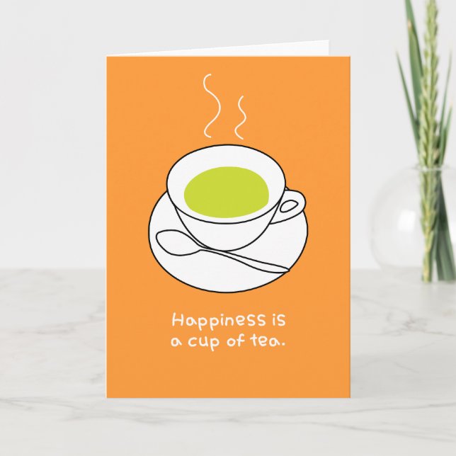 Lycklig Tea Helgkort (Framsida)