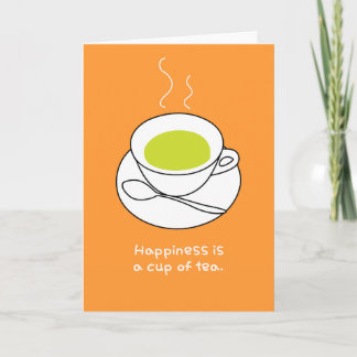 Lycklig Tea Helgkort
