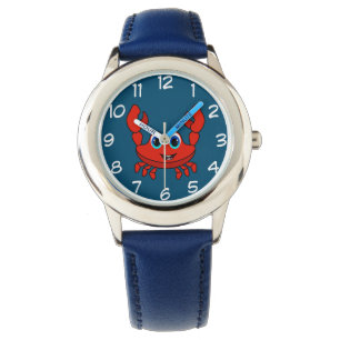 Lycklig Tecknad Crab Kids Armbandsur