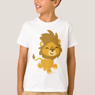 Lycklig Tecknad Lejona barn T-shirt