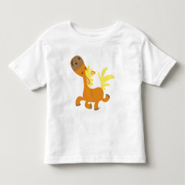 Lycklig Tecknad Pony-barn T-shirt