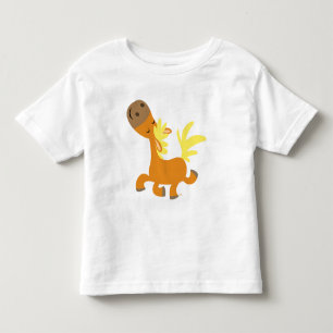Lycklig Tecknad Pony-barn T-shirt