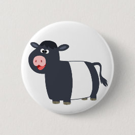 Lycklig Tecknad under galloway Cow Button Badge Knapp