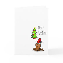 Lycklig tecknaden vid jul, mask vid Julgran vid