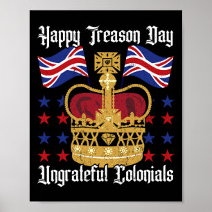 Lycklig Tendagen Independence day Roligt 4 juli Poster