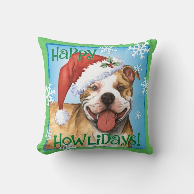 Lycklig Terrier för Howliday groptjur Kudde (Framsida)