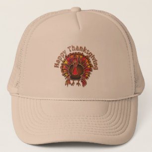 LYCKLIG THANKGIVING TURKIET av SHARON SHARPE Truckerkeps