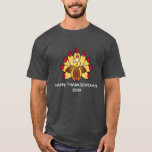 LYCKLIG THANKSGIVIKKAH TEE SHIRT<br><div class="desc">Nunna kluckande,  hö,  Shin! På November 28,  2013,  thanksgiving och den första dagen av Hanukkah sammanträffa. Miss inte detta när-i-en-eonen tillfälle att fira allt som är judisk och amerikanen.</div>