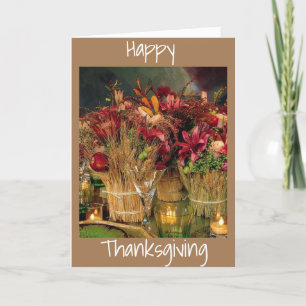 LYCKLIG ***THANKSGIVING*** MED BEAUTIFUL DECOR HELGKORT