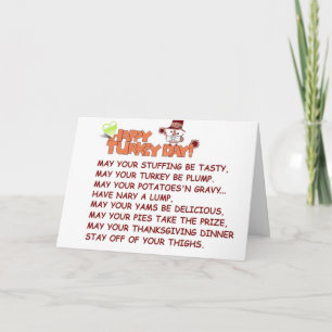 LYCKLIG "THANKSGIVING" MED EN BIT JOKE! HELGKORT