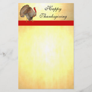 Lycklig #Thanksgiving #Turkiet #Stationery Brevpapper