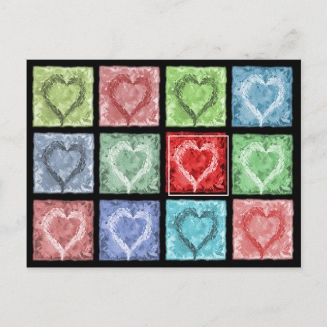 Lycklig thaughts vykort (Framsida)