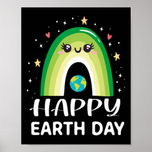 Lycklig: "The Earth Day Shirt Cute World for Women Poster