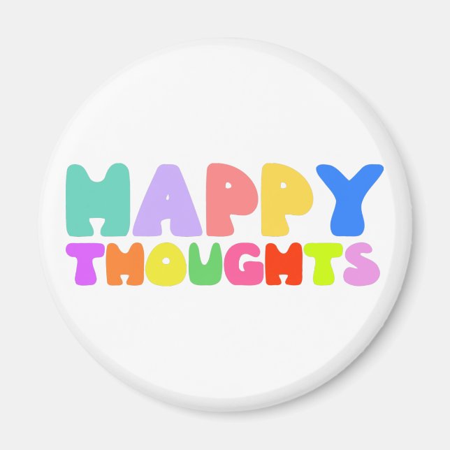 Lycklig Thoughts Magnet (Framsidan)