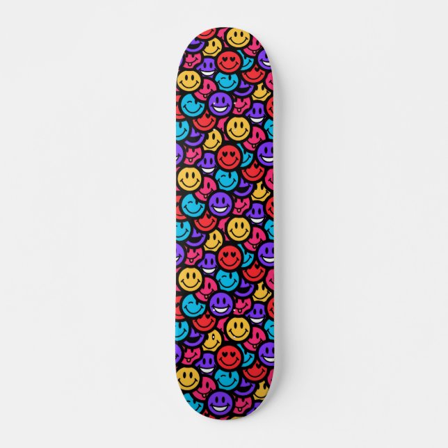 Lycklig Thoughts Mini Skateboard Bräda 18,5 Cm (Framsida)