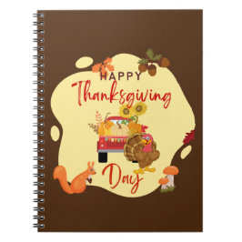 Lycklig Thx Ge, funny Thanksgiving Anteckningsbok
