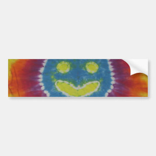 Lycklig Tie Dye Bumper Bildekal