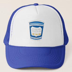 Lycklig till din NYC grekiska kaffe Kopp Hat Truckerkeps