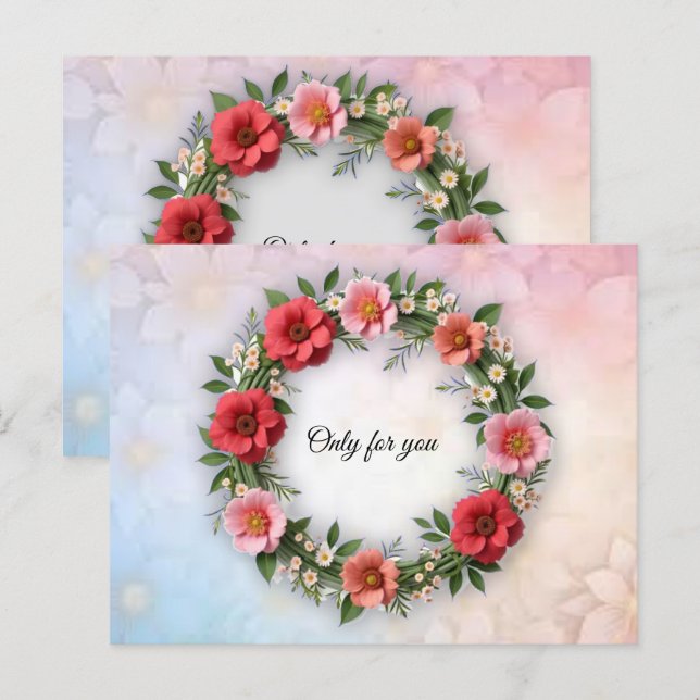 Lycklig tilldragelse vykort (Fram/baksida)