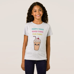 Lycklig Times, Bra Times, Roligt Times Girls T-Shi T Shirt