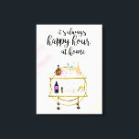 Lycklig-timme hemma i canvastryck<br><div class="desc">Lycklig Hour hemma I av Victoria Borges</div>