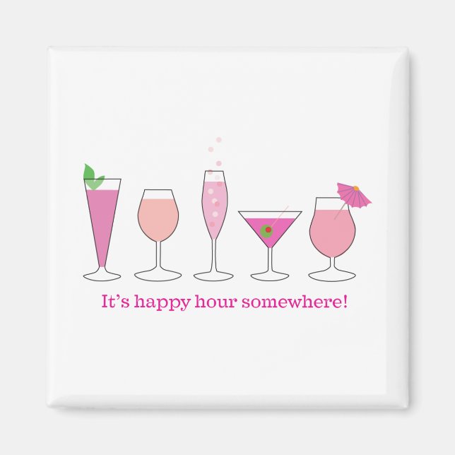 lycklig timme magnet (Framsidan)