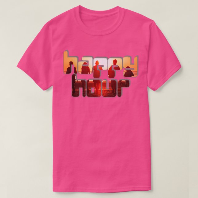 lycklig timme t shirt (Design framsida)