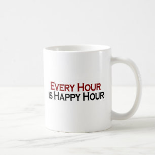 Lycklig timme varje timme kaffemugg